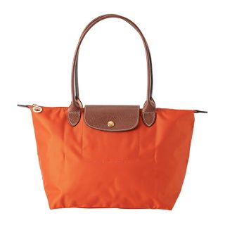 ロンシャン(LONGCHAMP)の新品 ロンシャン LONGCHAMP トートバッグ ル プリアージュ ショルダーバッグ Mサイズ オレンジ系(トートバッグ)