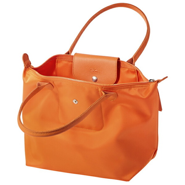 LONGCHAMP(ロンシャン)の新品 ロンシャン LONGCHAMP トートバッグ ル プリアージュ ネオ ショルダーバッグ Mサイズ オランジュ レディースのバッグ(トートバッグ)の商品写真