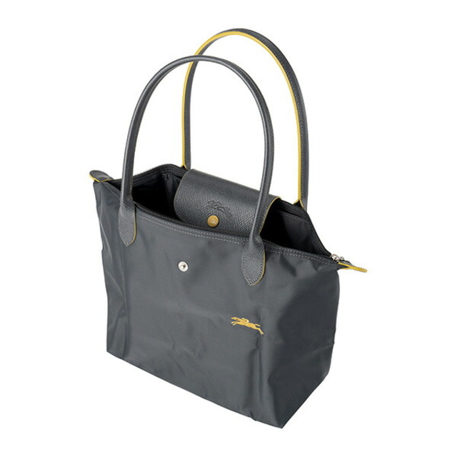 LONGCHAMP(ロンシャン)の新品 ロンシャン LONGCHAMP トートバッグ ル プリアージュ クラブ ショルダーバッグ Mサイズ ガンメタル/イエロー レディースのバッグ(トートバッグ)の商品写真