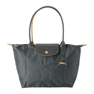 ロンシャン(LONGCHAMP)の新品 ロンシャン LONGCHAMP トートバッグ ル プリアージュ クラブ ショルダーバッグ Mサイズ ガンメタル/イエロー(トートバッグ)