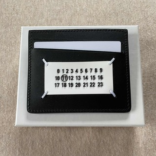 マルタンマルジェラ(Maison Martin Margiela)の黒新品 メゾン マルジェラ スプラッシュペイント カードケース ブラック 財布(折り財布)