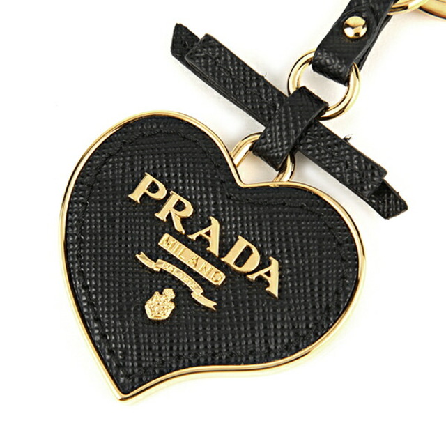 PRADA(プラダ)の新品 プラダ PRADA キーホルダー サフィアーノ トイズ ネロ レディースのファッション小物(キーホルダー)の商品写真