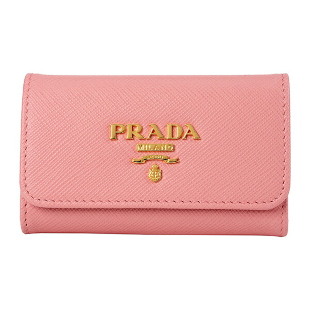 新品 プラダ PRADA キーケース サフィアーノ メタル ペタロ