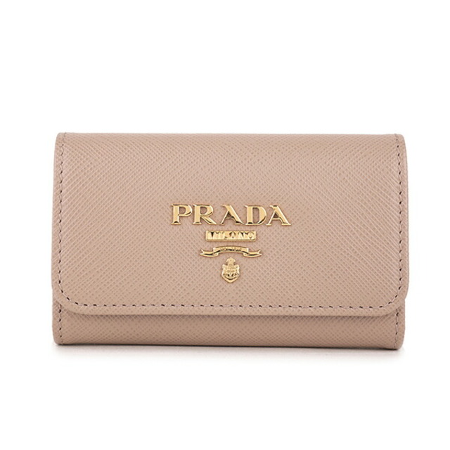 新品 プラダ PRADA キーケース サフィアーノ メタル チプリア