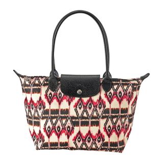 ロンシャン(LONGCHAMP)の新品 ロンシャン LONGCHAMP トートバッグ ル プリアージュ コレクション IKAT ショルダーバッグ Mサイズ ベージュ系マルチ(トートバッグ)