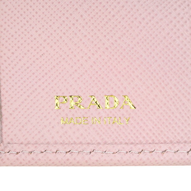 PRADA(プラダ)の新品 プラダ PRADA 2つ折り財布 サフィアーノ メタル ライトピンク レディースのファッション小物(財布)の商品写真