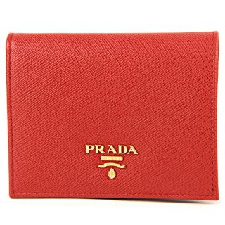 プラダ(PRADA)の新品 プラダ PRADA 2つ折り財布 サフィアーノ メタル フォーコ(財布)