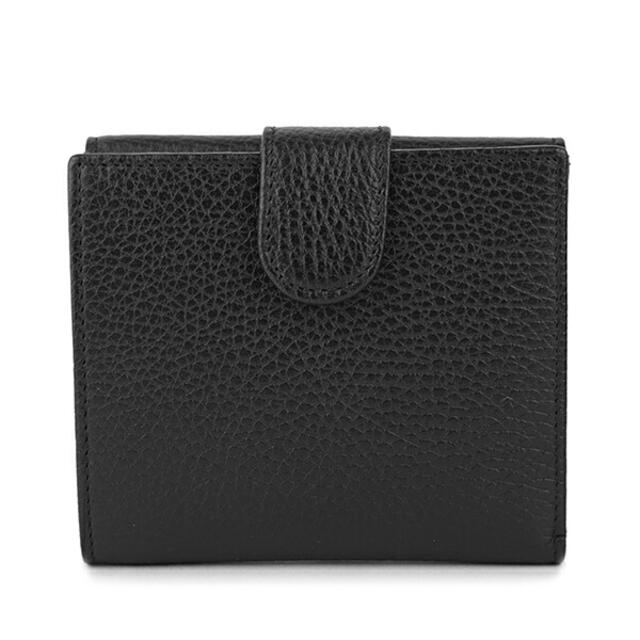 Gucci(グッチ)の新品 グッチ GUCCI 2つ折り財布 ダラーカーフ ブラック レディースのファッション小物(財布)の商品写真