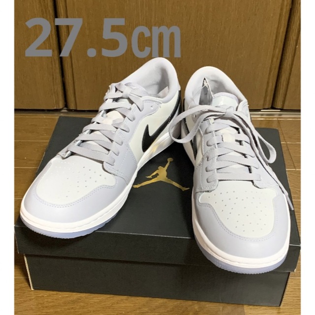 NIKE(ナイキ)のナイキ エア ジョーダン 1 ロー ゴルフ ウルフグレー　27.5cm メンズの靴/シューズ(スニーカー)の商品写真