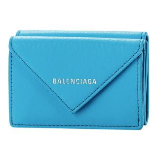 正規品　超美品　BALENCIAGA 長財布　ライトブルー