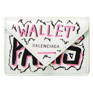 バレンシアガ(Balenciaga)の新品 バレンシアガ BALENCIAGA 3つ折り財布 パピエ ブラン/マルチカラー(財布)