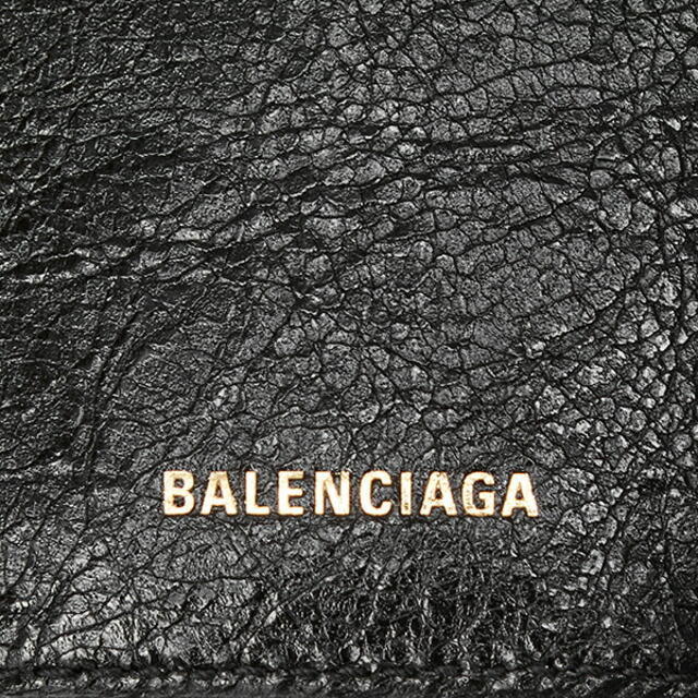 新品 バレンシアガ BALENCIAGA 3つ折り財布 パピエ ノワール/ブラン