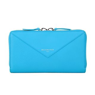 バレンシアガ(BALENCIAGA)の新品 バレンシアガ BALENCIAGA 長財布 パピエ ブルークレール(財布)