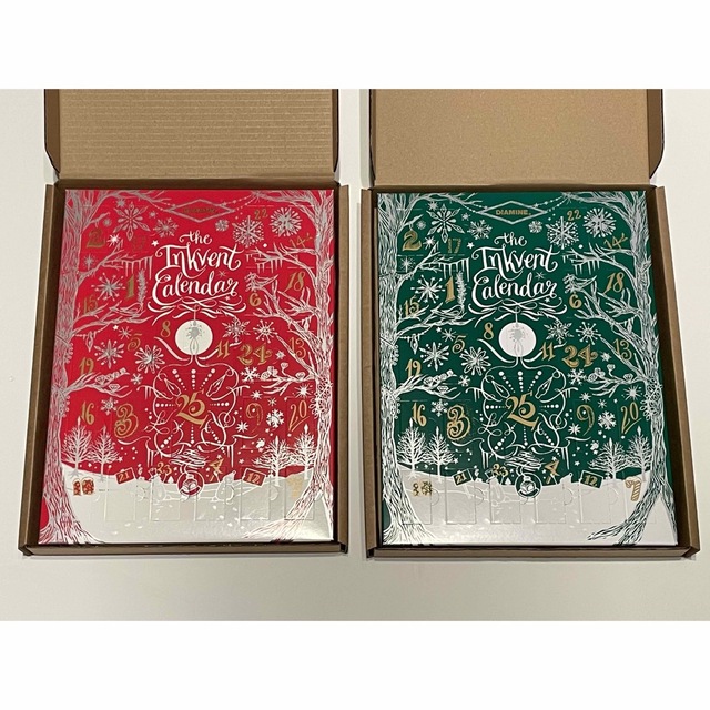 【2個セット】Diamine インクベントカレンダー2021＆2022クリスマス