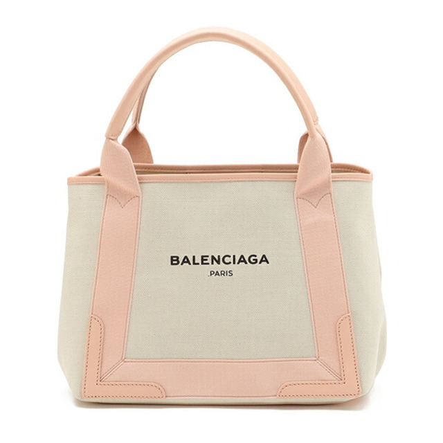 新品 バレンシアガ BALENCIAGA トートバッグ ネイビーカバ ナチュラル/オールドローズ