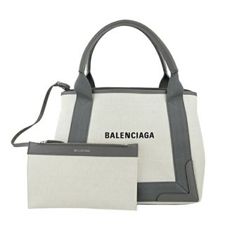 新品 バレンシアガ BALENCIAGA トートバッグ ネイビーカバ ナチュール/グリーアシェ