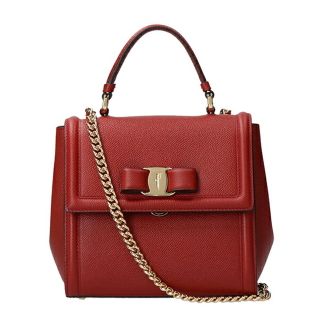 フェラガモ(Ferragamo)の新品 フェラガモ FERRAGAMO ハンドバッグ レッド(ハンドバッグ)