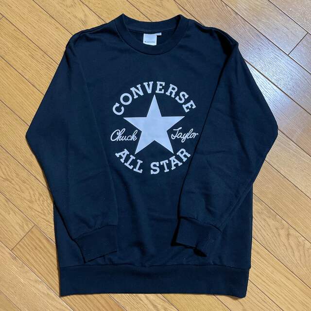 CONVERSE(コンバース)のコンバース トレーナー 150 黒 キッズ/ベビー/マタニティのキッズ服男の子用(90cm~)(Tシャツ/カットソー)の商品写真