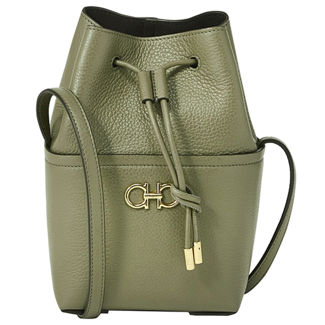 未使用品】 Ferragamo オリーブグリーン クロスボディ ショルダー