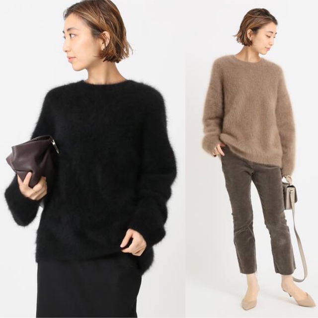 トップスDeuxieme Classe Fluffy Sweater ブラック