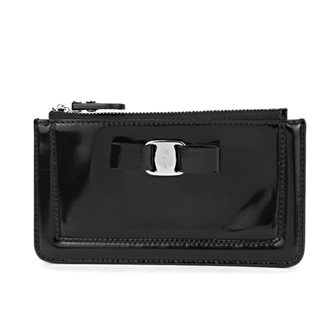 新品 フェラガモ FERRAGAMO コインケース キーリング付き小銭入れ ネロ