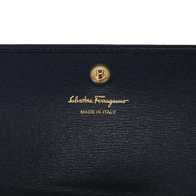 Ferragamo(フェラガモ)の新品 フェラガモ FERRAGAMO 長財布 ウォレット ネイビー 紺 レディースのファッション小物(財布)の商品写真