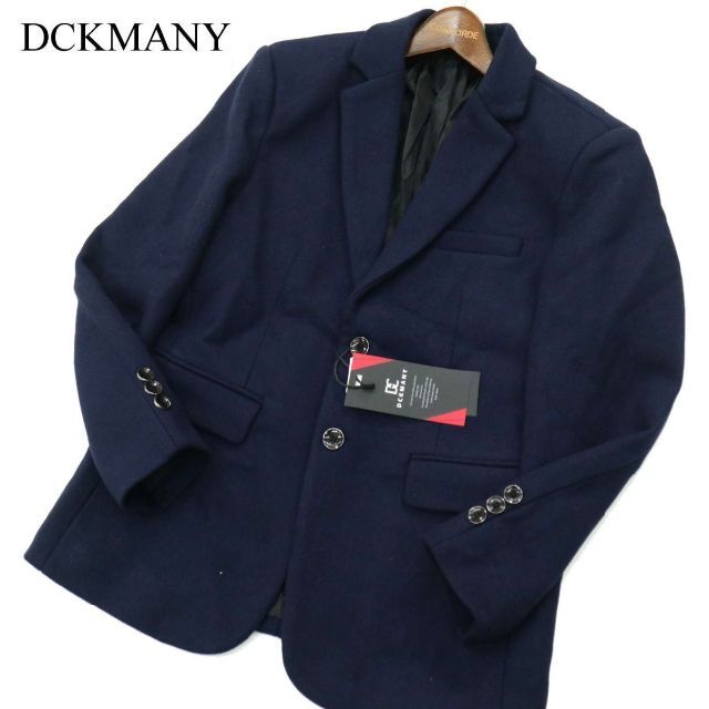 DCKMANY ウール混 アンコン テーラード ジャケット Ｓメンズネイビー メンズのジャケット/アウター(テーラードジャケット)の商品写真