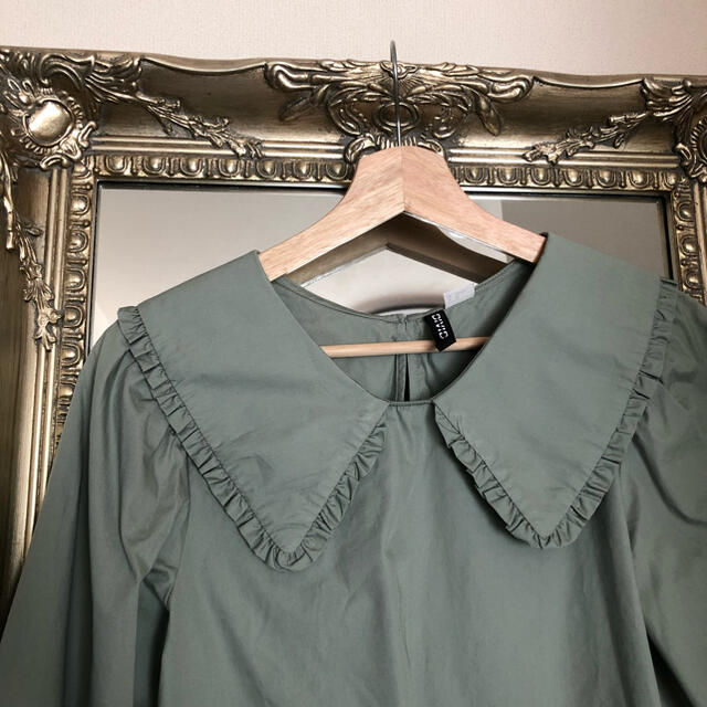 mint frill blouse レディースのトップス(シャツ/ブラウス(長袖/七分))の商品写真