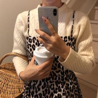 leopard camisole one-piece(ロングワンピース/マキシワンピース)