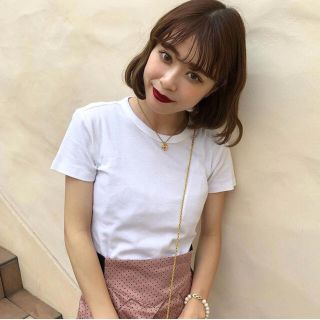 high-waist pink dot skirt(ミニスカート)