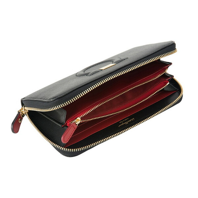 新品 フェラガモ FERRAGAMO 長財布 ジップアラウンドウォレット リップ