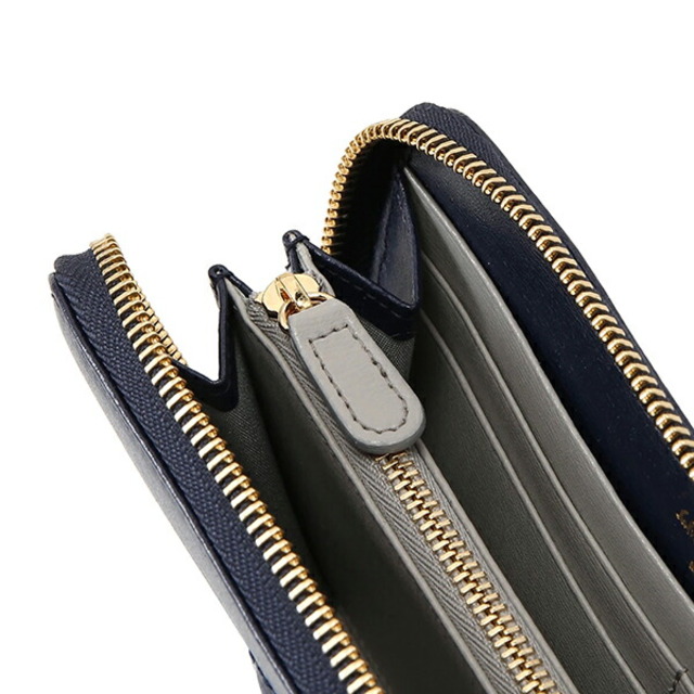 Ferragamo(フェラガモ)の新品 フェラガモ FERRAGAMO 長財布 ジップアラウンドウォレット ネイビー 紺 レディースのファッション小物(財布)の商品写真
