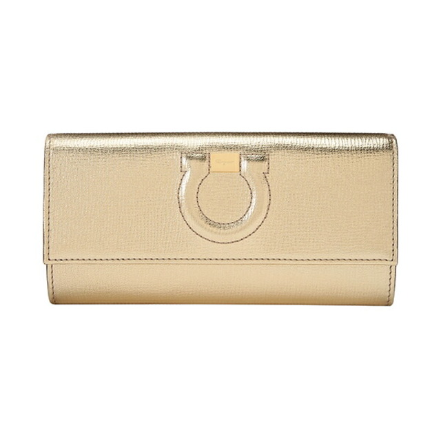 新品 フェラガモ FERRAGAMO 長財布 ウォレット ゴールド 金 新品 フェラガモ FERRAGAMO 長財布 ウォレット ゴールド 金