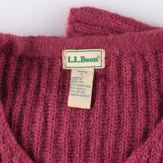 古着 80年代 エルエルビーン L.L.Bean モヘア×アクリルニットカーディガン レディースL ヴィンテージ /eaa293470