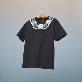 エルメス(Hermes)の新品 エルメス  マキシTシャツ カルトゥッシュ 36(Tシャツ(半袖/袖なし))