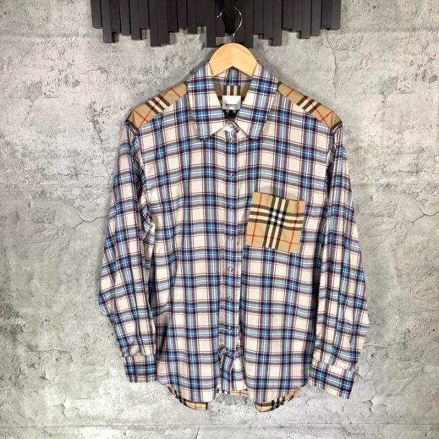 BURBERRY(バーバリー)の『BURBERRY』バーバリー (M) 切り替え ノバチェックシャツ レディースのトップス(シャツ/ブラウス(長袖/七分))の商品写真