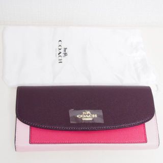コーチ(COACH)の【超美品】 コーチ COACH 長財布 財布 ピンク F56492(財布)