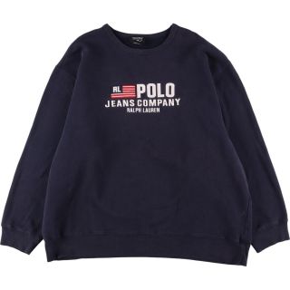 ラルフローレン(Ralph Lauren)の古着 ラルフローレン Ralph Lauren POLO JEANS COMPANY ロゴスウェット トレーナー メンズXXL /eaa289628(スウェット)