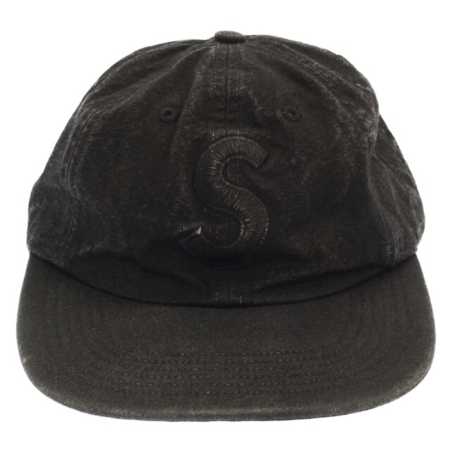 supreme 17ss washed denim cap black