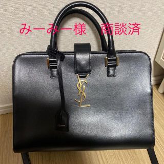 サンローラン(Saint Laurent)のサンローラン　ベイビーカバス　黒ブラック(ハンドバッグ)