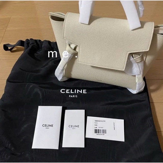 CELINE ベルトバッグ ナノ アイボリー | tradexautomotive.com