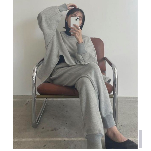 CLANE - CLANE クラネ / BULKY SLIT SWEAT SET UP