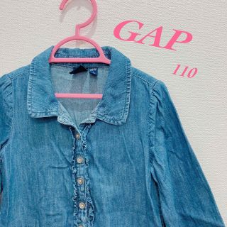 ギャップ(GAP)のGAP ギャップ　女の子　デニムワンピース 110(ワンピース)