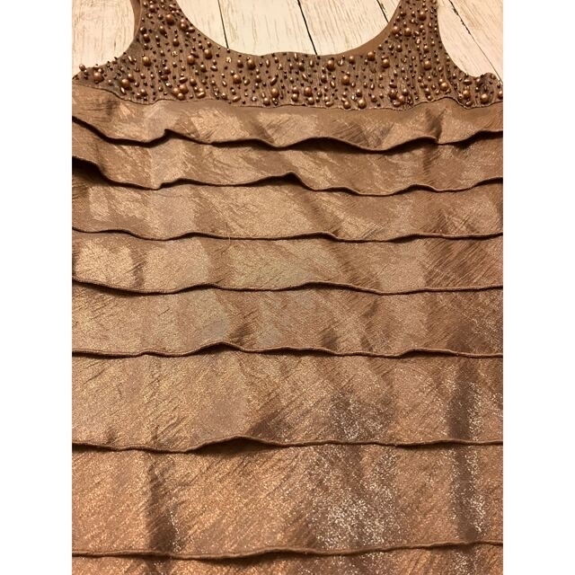 フリルドレス　ワンピース レディースのフォーマル/ドレス(ミディアムドレス)の商品写真