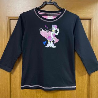 ディズニー(Disney)のディズニーストア　デイジー　ブラック　ハート　七分袖　Tシャツ(Tシャツ(長袖/七分))