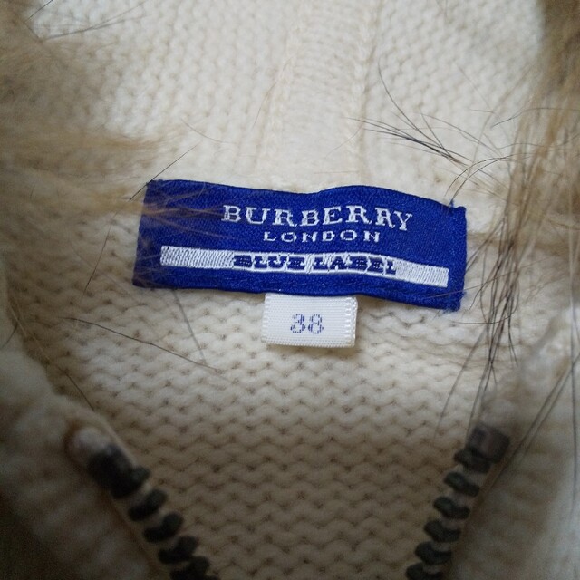 BURBERRY BLUE LABEL(バーバリーブルーレーベル)のバーバリー【38】ダッフルコート風ウールジャンパー レディースのジャケット/アウター(ブルゾン)の商品写真