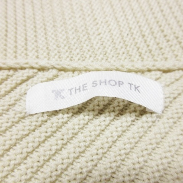 THE SHOP TK(ザショップティーケー)のTHE SHOP TK ニット セーター リブ 長袖 アシメ M ライトベージュ レディースのトップス(ニット/セーター)の商品写真