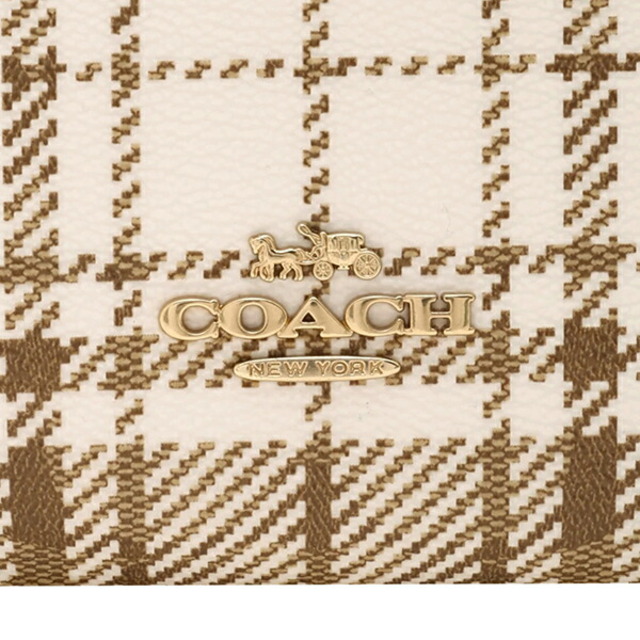 COACH(コーチ)の新品 コーチ COACH 長財布 ダブルジップウォレット ホワイト系 白 レディースのファッション小物(財布)の商品写真