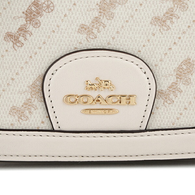 新品 コーチ COACH ショルダーバッグ サドルバッグ ホワイト 白