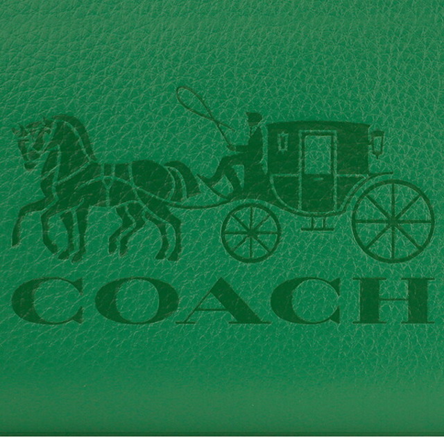 COACH(コーチ)の新品 コーチ COACH 長財布(ラウンドファスナー) LONG ZIP AROUND WALLET グリーン シルバー レディースのファッション小物(財布)の商品写真